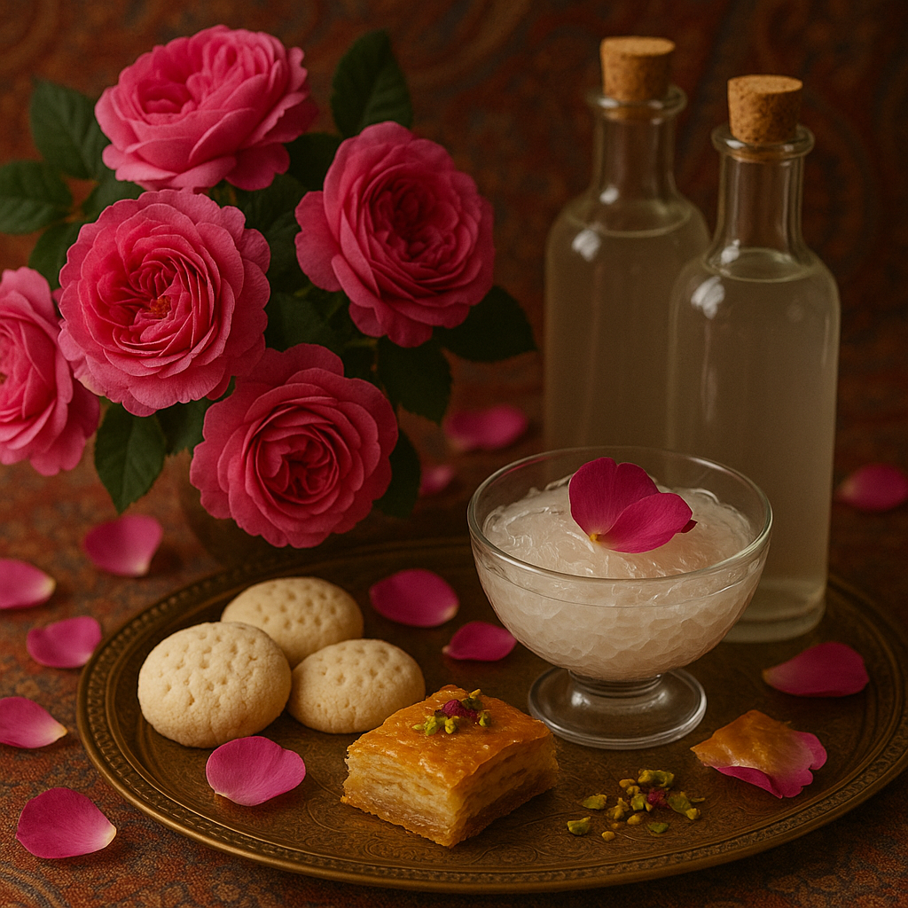 The History of Rose Water in Persian Desserts